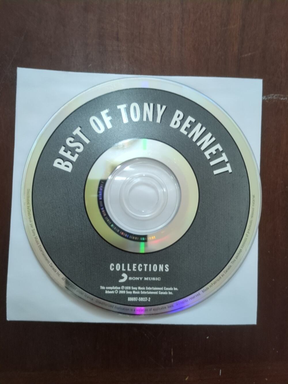 Tony Bennett Best of CD disc only